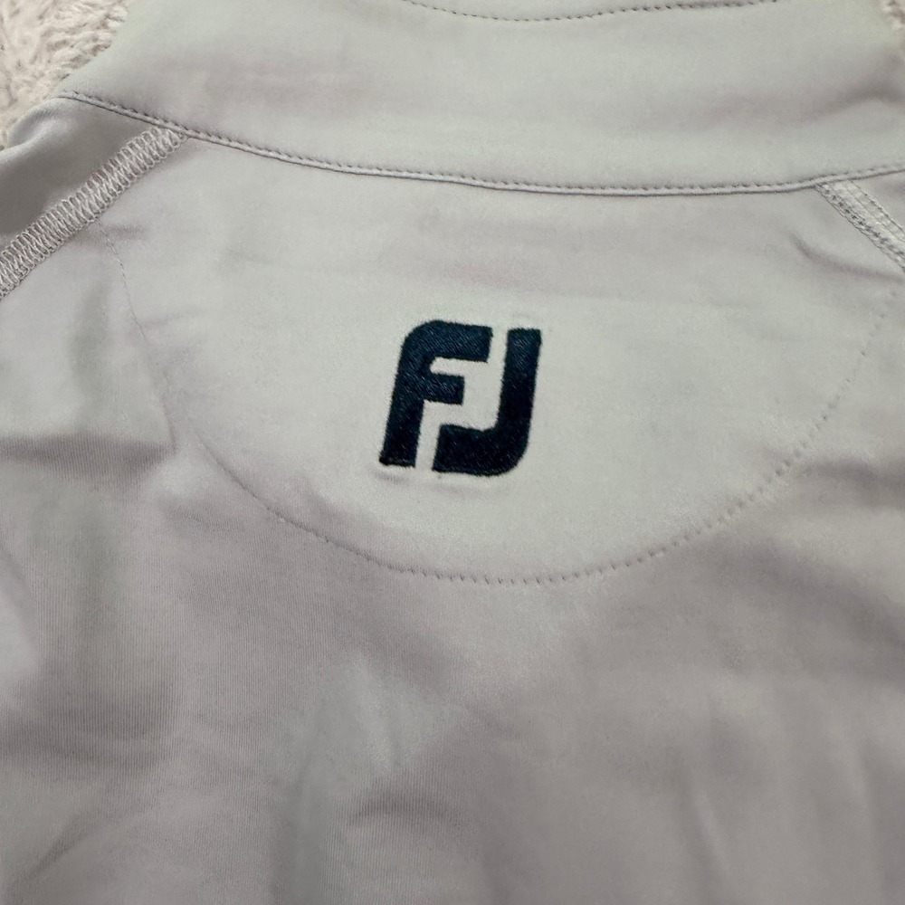 FootJoy Mens Medium 1/4 Zip Pullover Adult Gray Hideaway Golf Club Performance - Picture 8 of 9